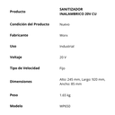 SANITIZADOR INALAMBRICO 20V CU