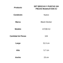 SET BROCAS Y PUNTAS 104 PIEZAS