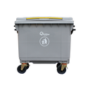 CONTENEDOR DE BASURA QRUBBER 660 LTS. GRIS