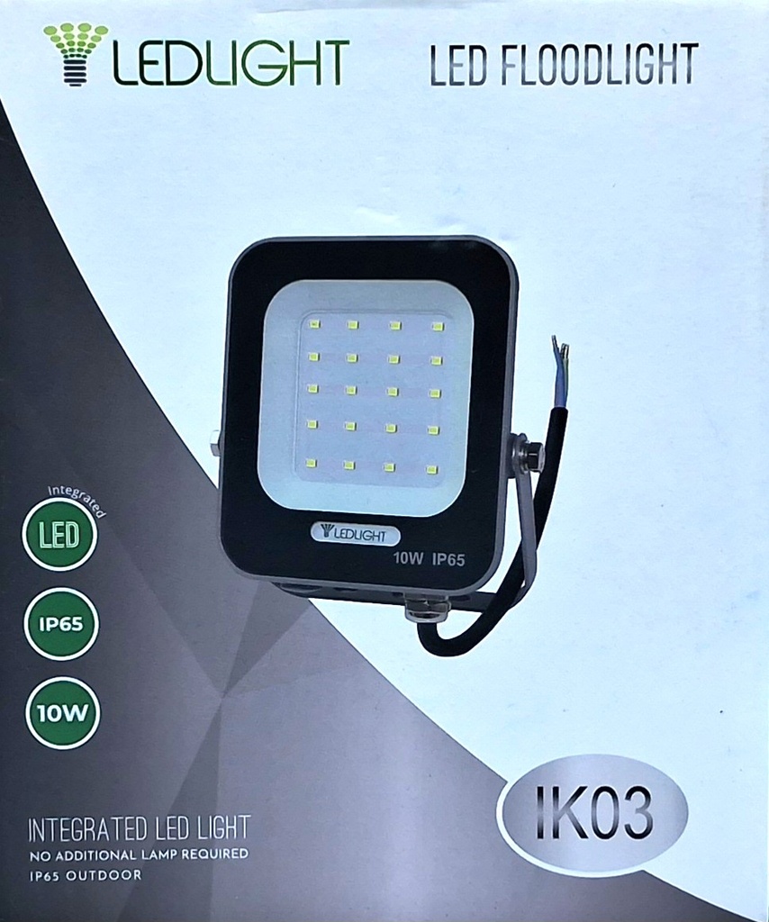 REFLECTOR LEDLIGHT MOD IK-03 DE 10W  6000K IP65 IK-03-10W