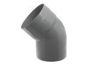 CODO 45 SANITARIO GRIS 40 MM