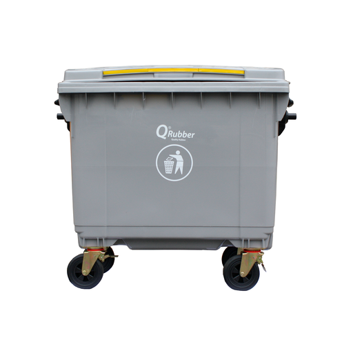 CONTENEDOR DE BASURA QRUBBER 660 LTS. GRIS