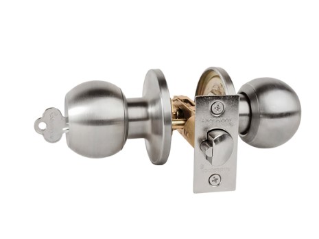 CERRADURA ANDES. POMO DORMITORIO INOX.  AA40-AI