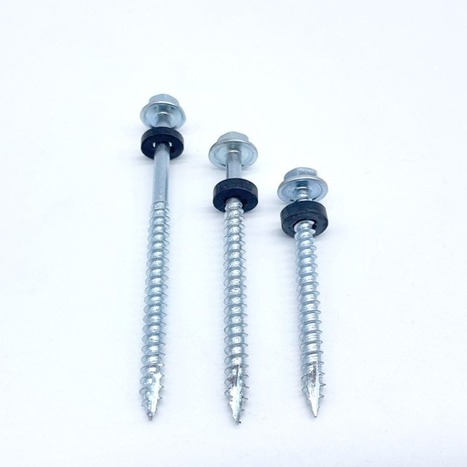 TORNILLO TECHO  CABEZA HEXAGONAL PUNTA ESPADA TIPO 17 CAJA 100 UND