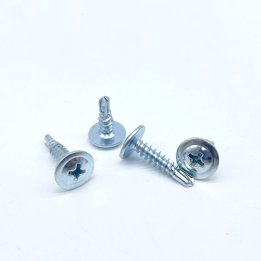 TORNILLO CABEZA DE LENTEJA PUNTA BROCA CAJA 100 UND
