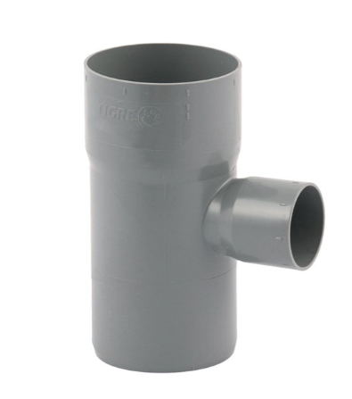 TEE SANITARIA GRIS 75 x 40 mm